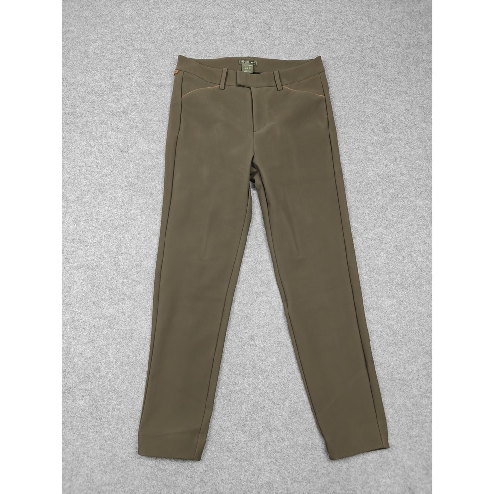 Ariat Pants Womens 29 Green Marlow Tapered Riding Khakis Stretch Pockets